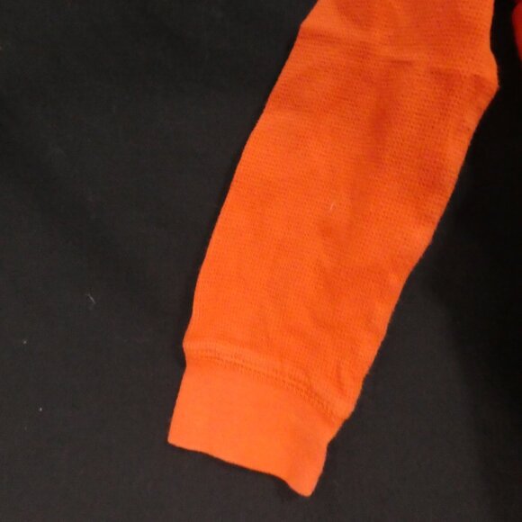 CARTER'S | size 5 | Orange Waffle Knit Long Sleeve Shirt | Partial Button-Up - Picture 6 of 14